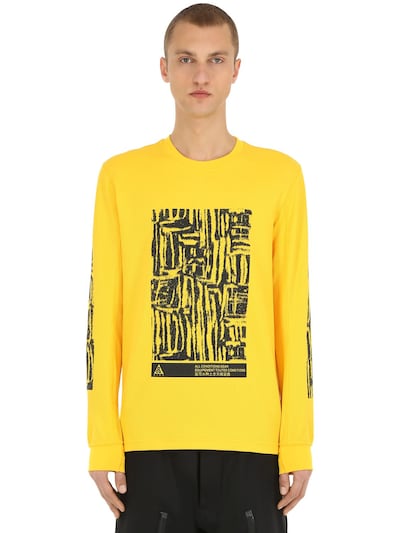 nike acg t shirt yellow