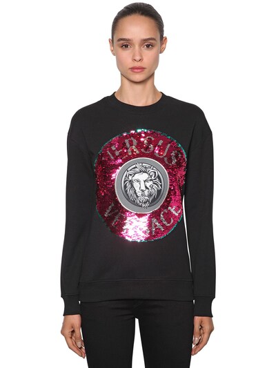 versace sequin sweatshirt