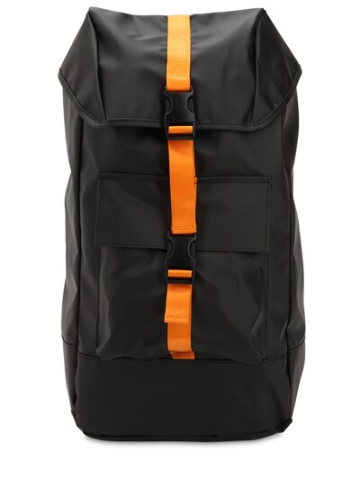 orange eastpak backpack