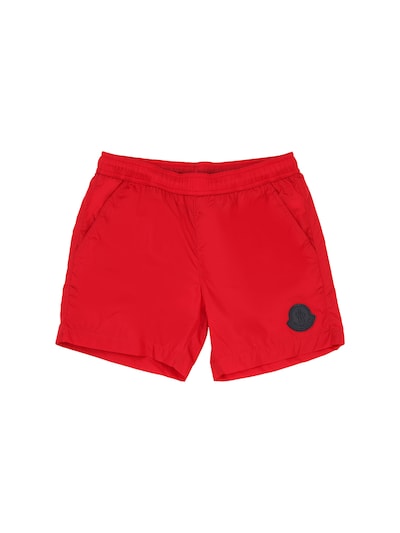 Moncler - Nylon swim shorts w/ logo 
