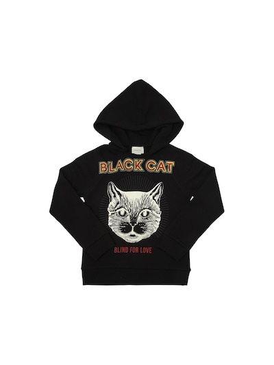 gucci black cat hoodie