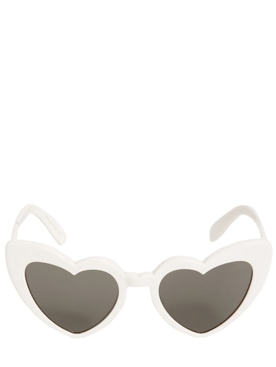 ysl heart sunglasses white