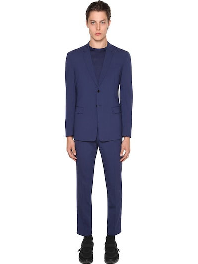 prada blue suit
