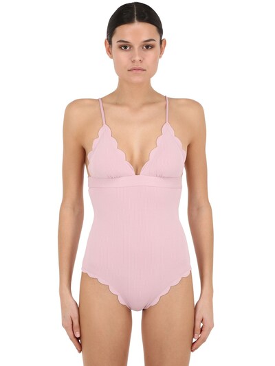 light pink one piece swimsuit