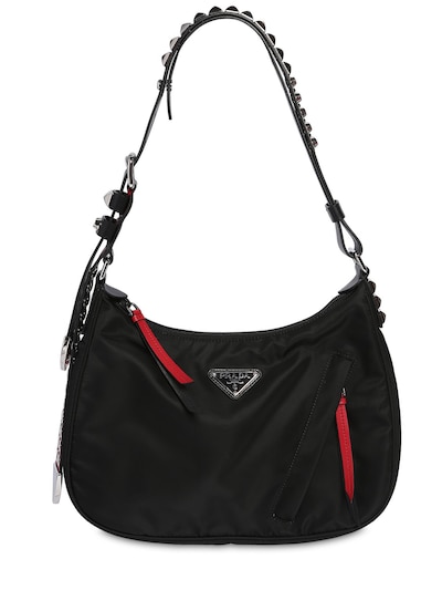 prada vela nylon shoulder bag