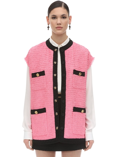 gucci tweed vest