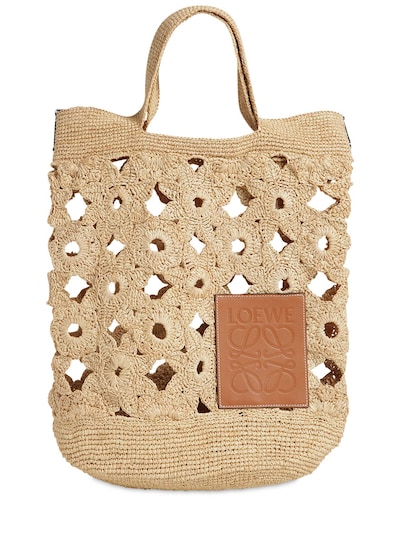 loewe slit crochet bag