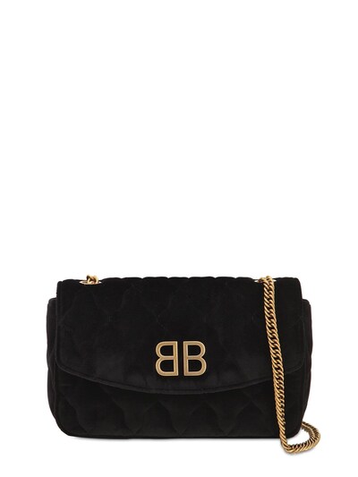 Balenciaga - Bb chain wallet velvet bag 