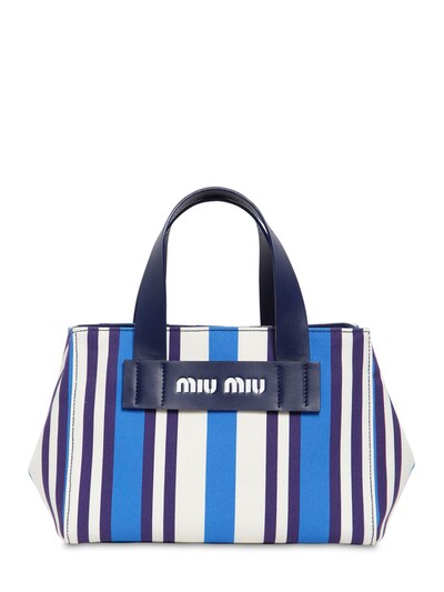 miu miu canvas tote