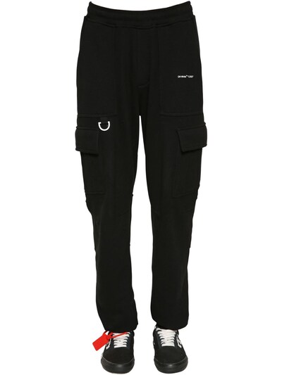 Off White Pantalones Deportivos Cargo De Algodon Luisaviaroma