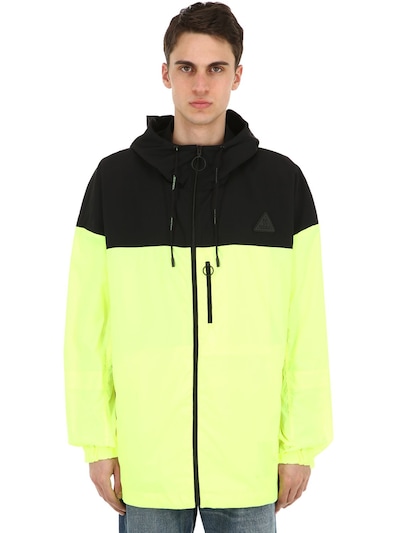 off white neon hoodie