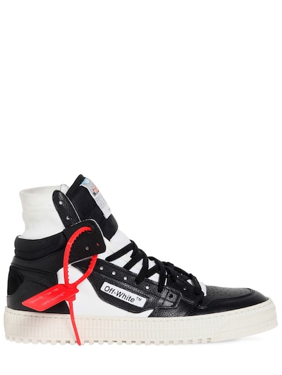 off white black high top