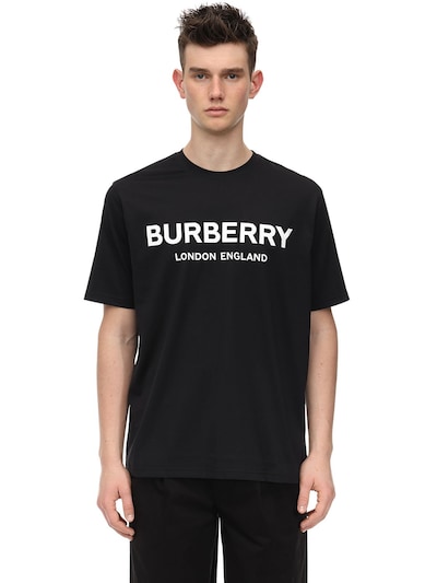 Burberry - Logo print cotton jersey t 