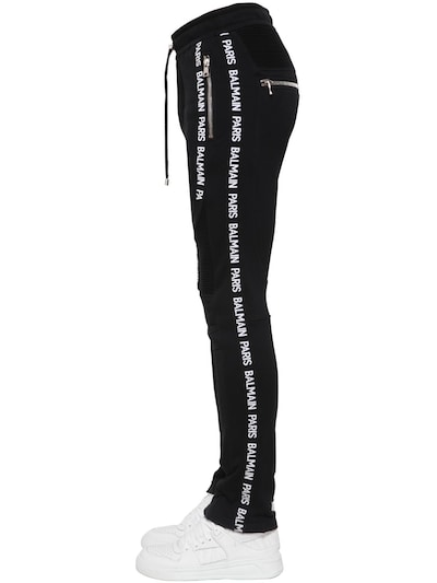 balmain biker sweatpants