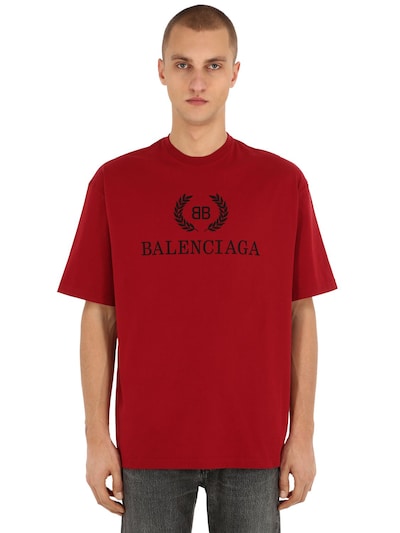 tee shirt balenciaga rouge