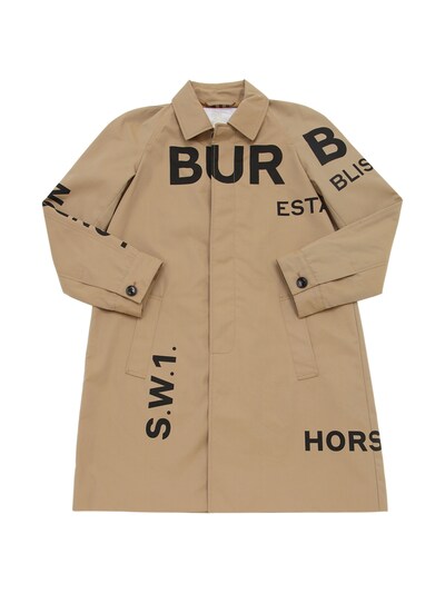 burberry print trench coat