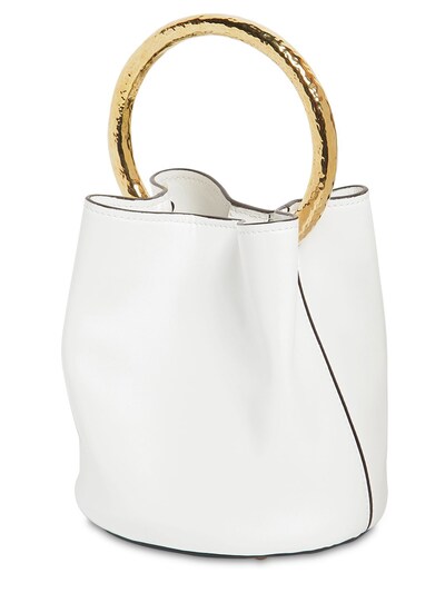 marni pannier leather bucket bag