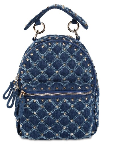 valentino denim backpack