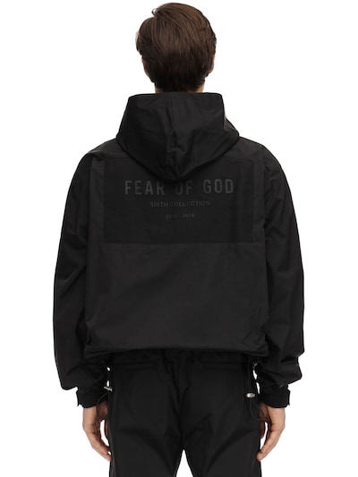 fear of god nylon full zip hoodie