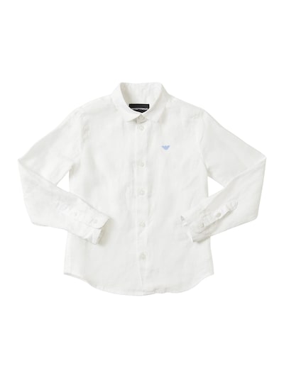 emporio armani linen shirt