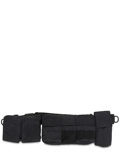 Nilmance Military Pocket Nylon Belt Bag In Black