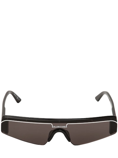 støn skuffet illoyalitet Balenciaga - Ski rectangle 0003s acetate sunglasses - Black | Luisaviaroma
