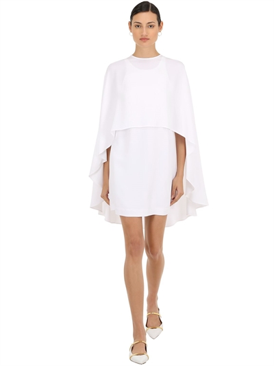 white cape dress