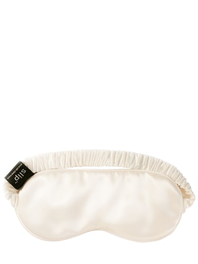 white silk eye mask