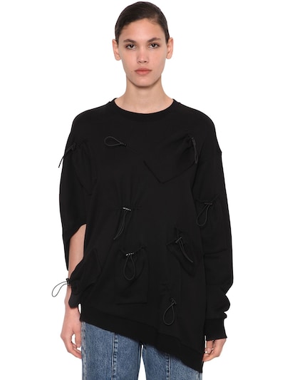 Annakiki Huawei Drawstring Detail Sweater In Black