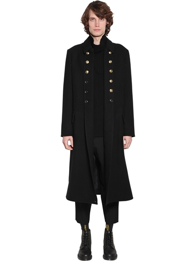 ジャケット・アウター Yohji Yamamoto Wool Napoleon P Coat Used 2004 AW Yohji Yamamoto Pour Homme Multiple Loop Button