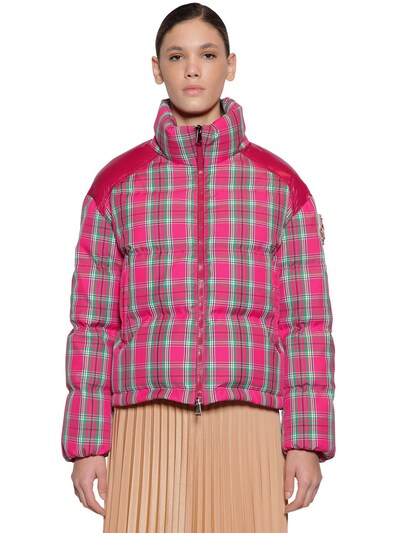 moncler checked jacket