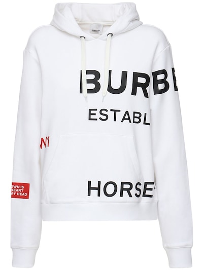 white burberry hoodie