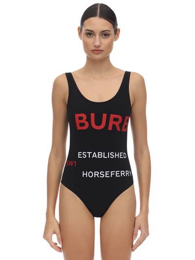 burberry swimsuit black