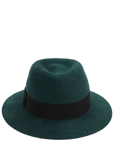 dark green hat