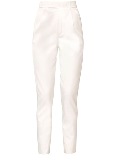 high waisted silk pants