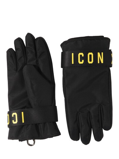 Dsquared2 - Icon print nylon ski gloves 