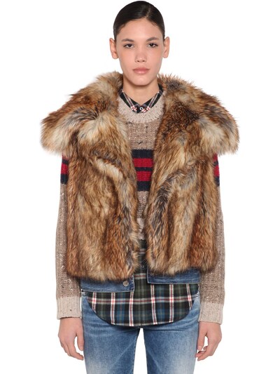 dsquared fur jacket