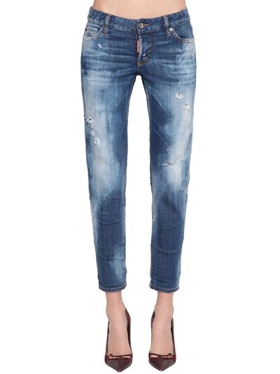 Jennifer cropped cotton denim jeans 