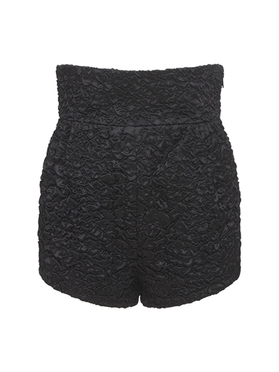 waist viscose \u0026 silk satin shorts 