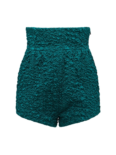 High waist silk satin shorts 