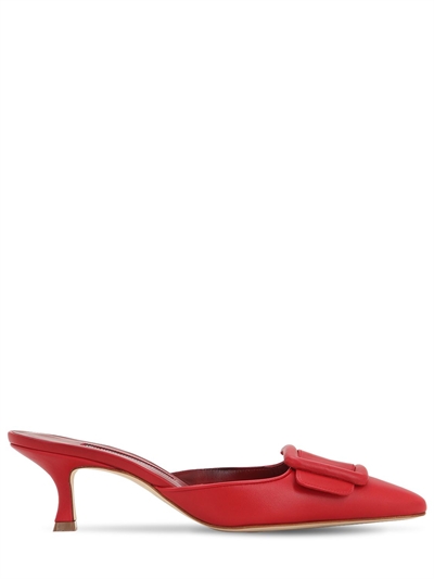Manolo Blahnik - 50mm maysale nappa 