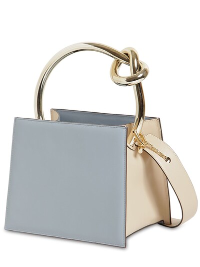 Benedetta Bruzziches Anais Small Leather Top Handle Bag In Sky