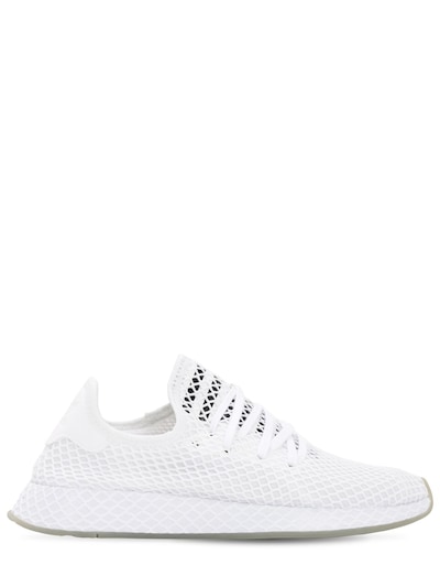 white mesh adidas shoes