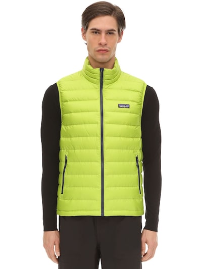 Patagonia Down Sweater Vest In Green