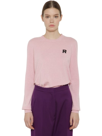 Rochas Cashmere Knit Sweater In Pink
