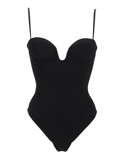 black push up bodysuit