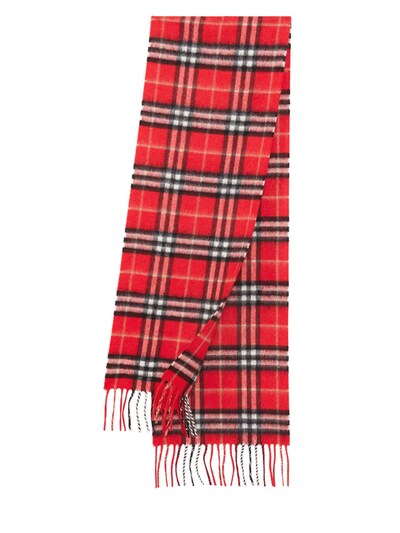 red burberry scarf