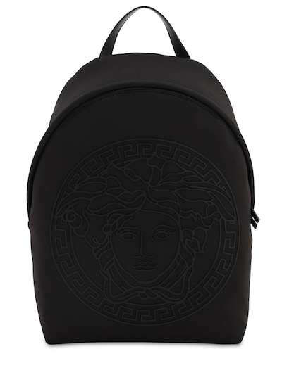 versace backpack grey