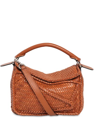 loewe woven leather tote