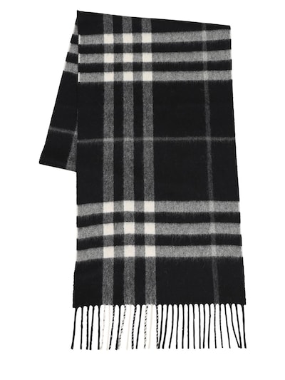 burberry cashmere scarf black